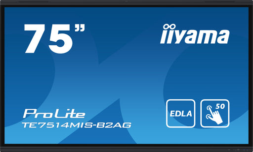 EAN 4948570124039 - iiyama PROLITE TE7514MIS-B2AG Pantalla plana para señalización digital 190,5 cm (75") LCD Wifi 435 cd / m imagen 1