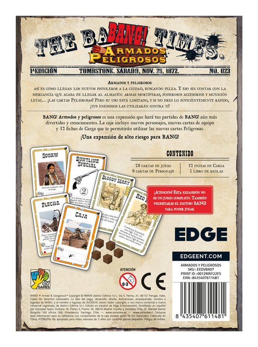 EAN 8435407611481 - Asmodee EEDVBA07 juego de tablero Bang! Armados y peligrosos 40 min Juego De Cartas Interpretación de rol imagen 3