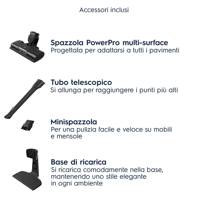 EAN 7332543973200 - Electrolux ES52CB18SH Aspiradora escoba 2 en 1 Batería Secar Ciclónico, Espuma, Filtro postmotor Sin bols imagen 14