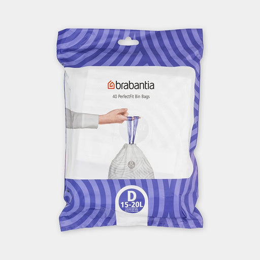 EAN 8710755138164 - Brabantia 138164 bolsa para basura 20 L Blanco 40 pieza(s) imagen 1
