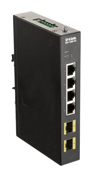 EAN 0790069455629 - D-Link DIS-100G-6S switch No administrado Gigabit Ethernet (10/100/1000) DIN rail Negro imagen 1