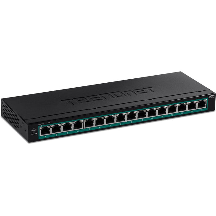 EAN 0710931161960 - Trendnet TPE-TG160H switch No administrado Gigabit Ethernet (10/100/1000) Energía sobre Ethernet (PoE) 1U imagen 1