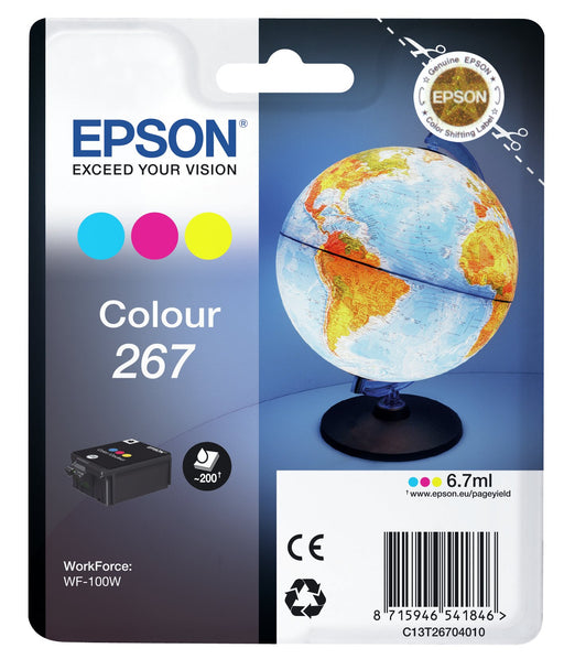 EAN 8715946541853 - Epson Globe C13T26704020 cartucho de tinta 1 pieza(s) Original Cian, Magenta, Amarillo imagen 1
