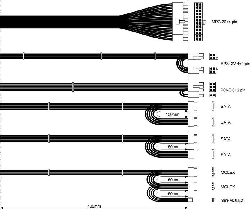 EAN 5901720133472 - Akyga AK-U4-350 unidad de fuente de alimentación 350 W 20+4 pin ATX ATX Negro imagen 3