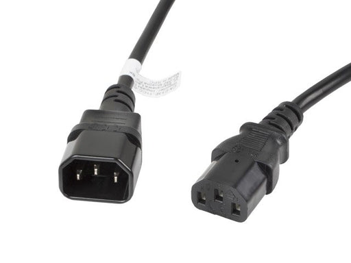EAN 5901969409840 - Lanberg CA-C13E-11CC-0030-BK cable de transmisión Negro 3 m C13 acoplador C14 acoplador imagen 1