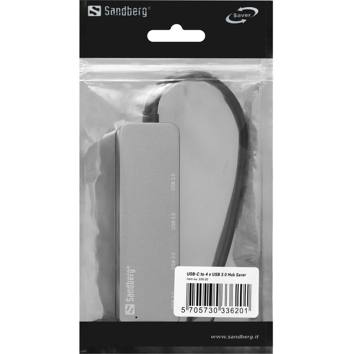 EAN 5705730336201 - Sandberg 336-20 hub de interfaz USB 2.0 Type-C Plata imagen 2