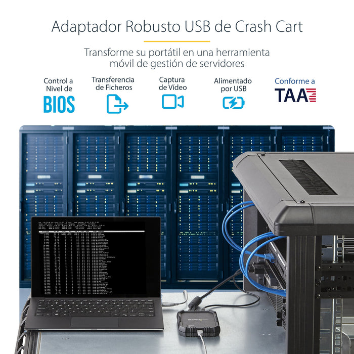 EAN 0065030862240 - StarTech.com NOTECONS02X interruptor KVM Negro imagen 9