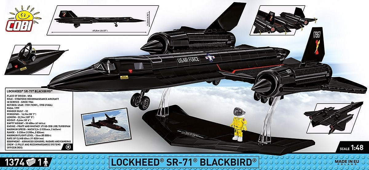 EAN 5902251058913 - COBI Lockheed SR-71 Blackbird imagen 5
