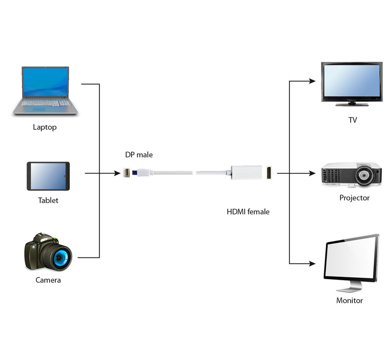 EAN 8716309078757 - Gembird A-mDPM-DPF-001-W 0,1 m DisplayPort Mini DisplayPort Blanco imagen 2