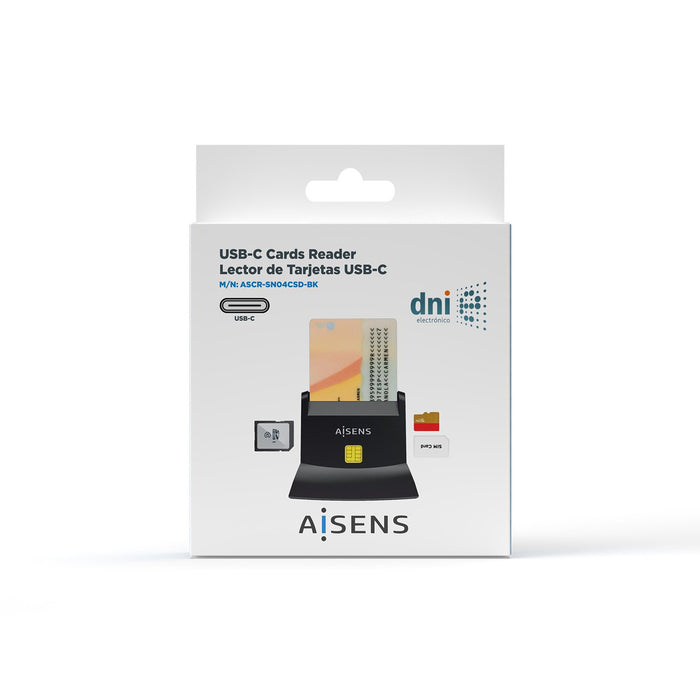 EAN 8436574706307 - AISENS ASCR-SN04CSD-BK lector de control de acceso Lector USB de control de acceso imagen 6