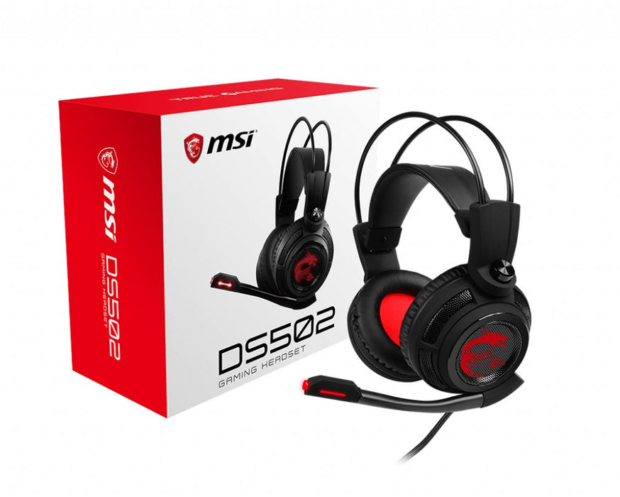 EAN 4719072606084 - MSI DS502 Auriculares Alámbrico Diadema Juego Negro, Rojo imagen 1
