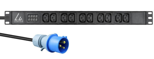 EAN 5715063053010 - Lanview LVR-3MIEC-AMP-10C13 unidad de distribución de energía (PDU) 10 salidas AC 1U Negro imagen 1