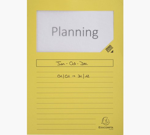 EAN 3130630501091 - Exacompta 50109E carpeta Caja de cartón Amarillo A4 imagen 2