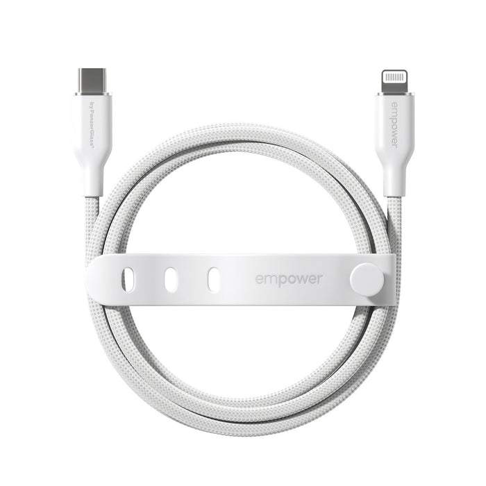 EAN 5715685027710 - PanzerGlass empower by ® Racing 60W USB-C to Lightning Cable | USB 2.0 | 1.2M | Silver White cable USB Bl imagen 4