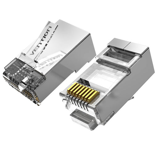 EAN 6922794744288 - Vention IDFR0-10 conector RJ-45 Plata, Transparente imagen 1