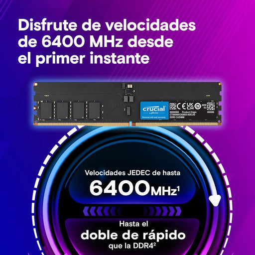 EAN 0649528943439 - Crucial CT64G64C52CU5 módulo de memoria 64 GB 1 x 64 GB DDR5 6400 MT/s imagen 2