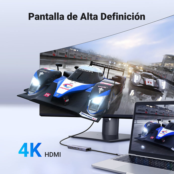 EAN 6941876215966 - Ugreen 15596 base para portátil y replicador de puertos Alámbrico USB 3.2 Gen 1 (3.1 Gen 1) Type-A + Type imagen 15