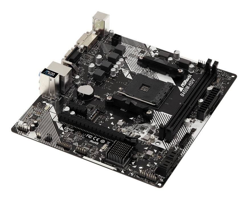 EAN 4717677337617 - Asrock B450M-HDV R4.0 AMD B450 Zócalo AM4 micro ATX imagen 3