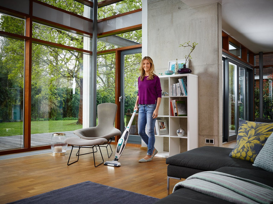 EAN 4006501119254 - Leifheit PowerVac 2in1 Aspiradora escoba 2 en 1 Batería Secar Ciclónico Sin bolsa Negro, Azul, Blanco imagen 45