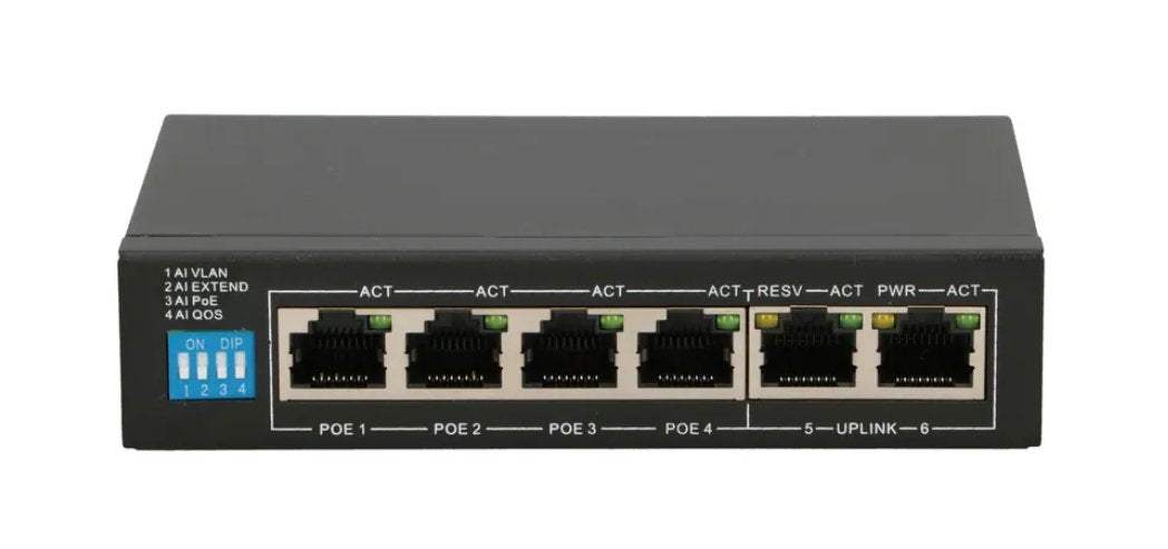 EAN 5903148914831 - Extralink EX.14831 switch No administrado L2 Fast Ethernet (10/100) Energía sobre Ethernet (PoE) Negro imagen 1