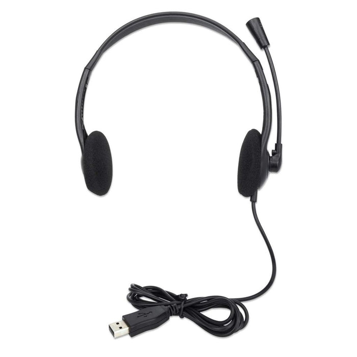 EAN 0766623179850 - Manhattan 179850 auricular y casco Auriculares Alámbrico Diadema Oficina/Centro de llamadas USB tipo A Ne imagen 5