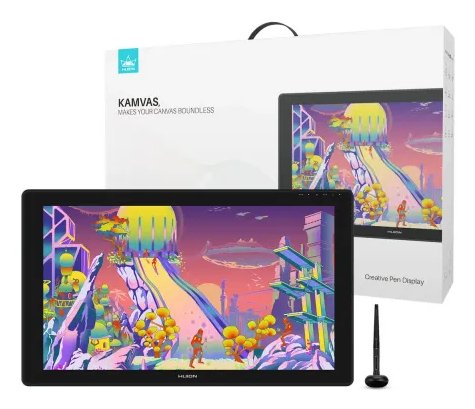 EAN 6930444802127 - HUION Kamvas 24 Plus tableta digitalizadora Negro 5080 líneas por pulgada 526,85 x 296,35 mm USB imagen 7