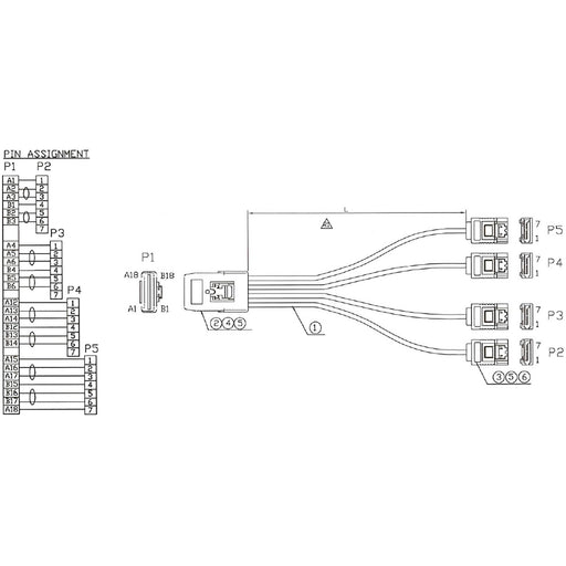 EAN 4043718113637 - InLine 27620A cable SCSI Rojo 0,75 m imagen 2