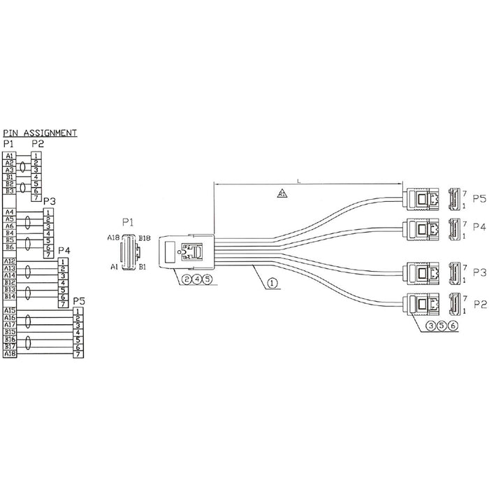 EAN 4043718113637 - InLine 27620A cable SCSI Rojo 0,75 m imagen 2