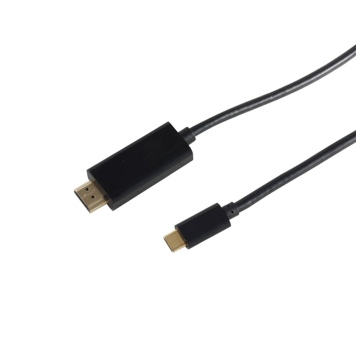 EAN 4017538106773 - S/CONN 10-56025 adaptador de cable de vídeo 1 m HDMI tipo A (Estándar) USB Tipo C Negro imagen 1