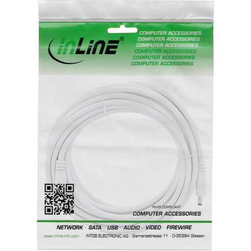 EAN 4043718308873 - InLine 26903D cable de transmisión Blanco 3 m 4.0 x 1.7 mm imagen 2