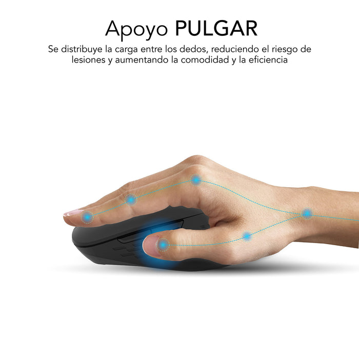 EAN 8436586742997 - SUBBLIM SUBMO-EDCUR01 ratón Universal mano derecha Bluetooth + USB Type-A Óptico 1600 DPI imagen 5