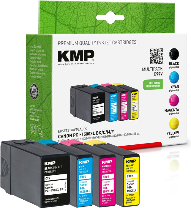 EAN 4011324156454 - KMP C99V cartucho de tinta Negro, Cian, Magenta, Amarillo imagen 1