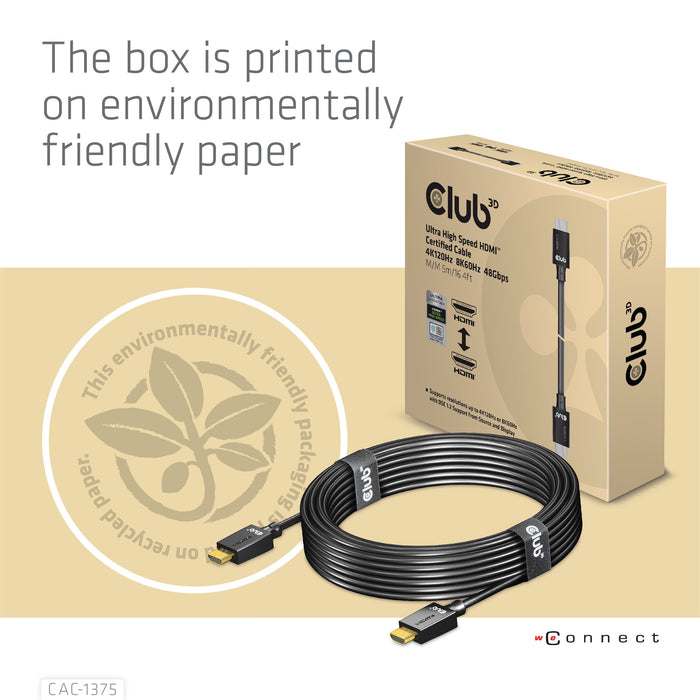 EAN 8719214472030 - CLUB3D CAC-1375 cable HDMI 5 m HDMI tipo A (Estándar) Negro imagen 10