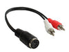 EAN 4014619111077 - Alcasa AD-2CS5B cable de audio 0,2 m 2 x RCA DIN (5-pin) Negro, Rojo, Blanco imagen 1