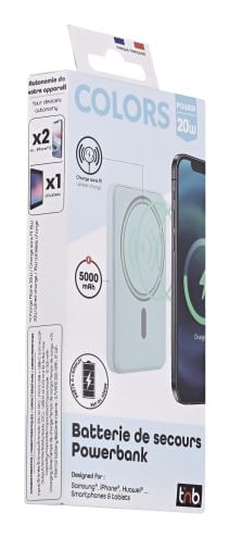 EAN 3303170117736 - T'nB BUMAG5BL batería externa 5000 mAh Cargador inalámbrico Azul imagen 6