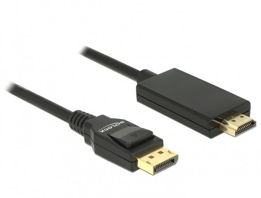 EAN 4043619853182 - DeLOCK 85318 adaptador de cable de vídeo 3 m DisplayPort HDMI Negro imagen 2