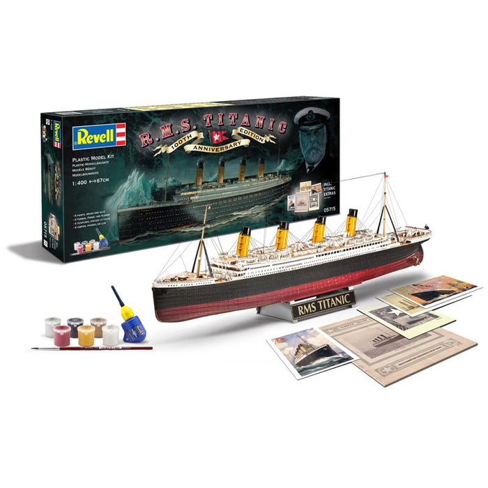 EAN 4009803057156 - Revell Gift-Set 100 Years TITANIC Maqueta de transatlántico Kit de montaje 1:400 imagen 1