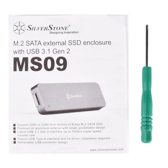 EAN 4710007226094 - Silverstone MS09 Caja externa para unidad de estado sólido (SSD) Plata M.2 imagen 11