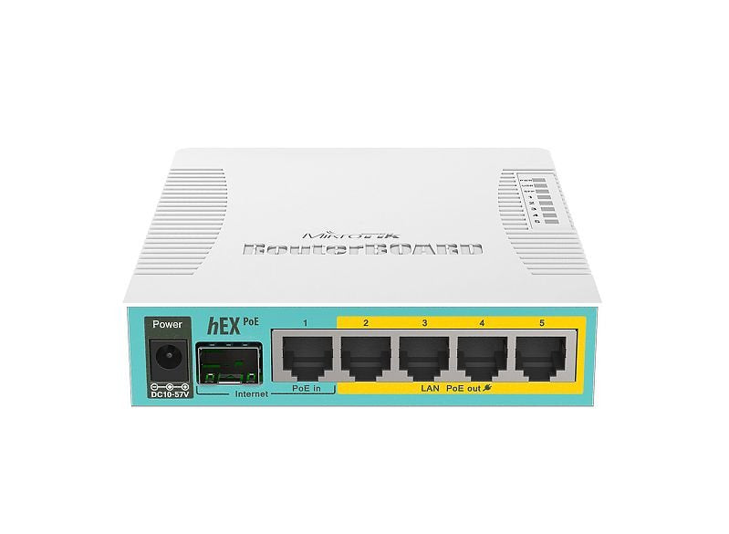 EAN 2000000818481 - Mikrotik hEX PoE router Blanco imagen 4