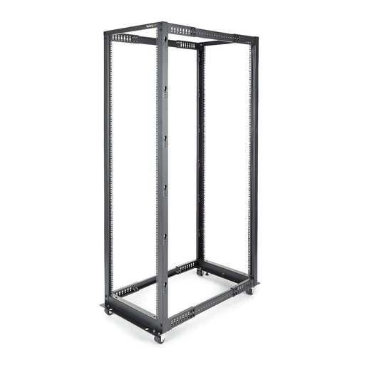EAN 0065030855211 - StarTech.com 4POSTRACK42 armario rack Rack o bastidor independiente Negro imagen 1