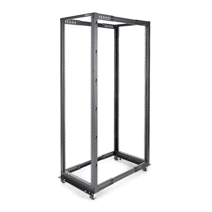 EAN 0065030855211 - StarTech.com 4POSTRACK42 armario rack Rack o bastidor independiente Negro imagen 1