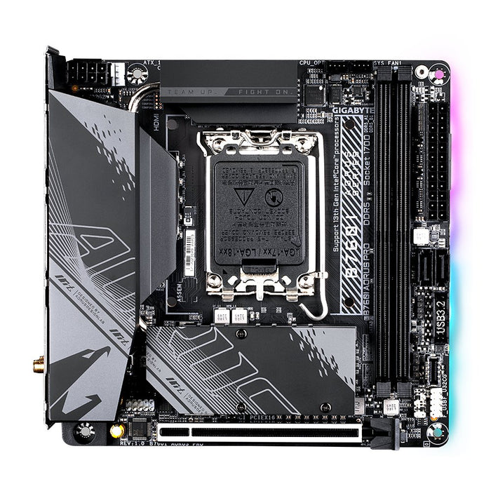 EAN 4719331854843 - GIGABYTE B760I AORUS PRO placa base Intel B760 Express LGA 1700 mini ITX imagen 2