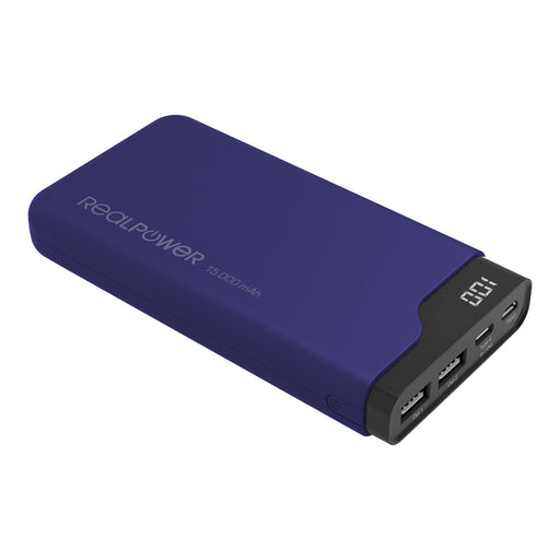 EAN 4040895008213 - RealPower PB-15000C Navy Blue 15000 mAh Negro, Azul imagen 1