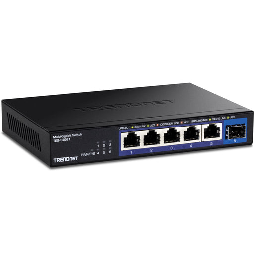 EAN 0710931141122 - Trendnet TEG-S5061 switch No administrado 2.5G Ethernet (100/1000/2500) Negro imagen 1