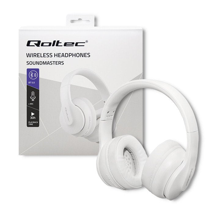 EAN 5901878508450 - Qoltec 50845 auricular y casco Auriculares Inalámbrico Diadema Llamadas/Música USB Tipo C Bluetooth Blanc imagen 4