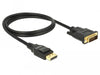 EAN 4043619853120 - DeLOCK 85312 adaptador de cable de vídeo 1 m DisplayPort DVI-D Negro imagen 1