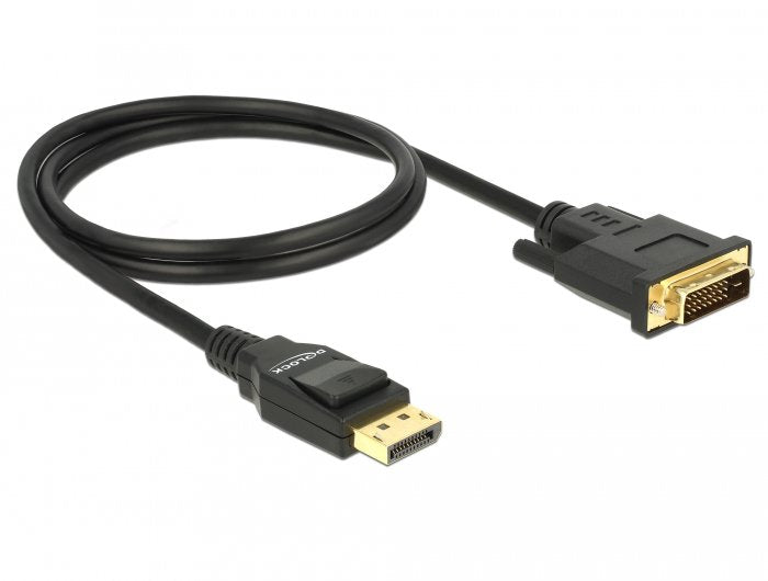 EAN 4043619853120 - DeLOCK 85312 adaptador de cable de vídeo 1 m DisplayPort DVI-D Negro imagen 1