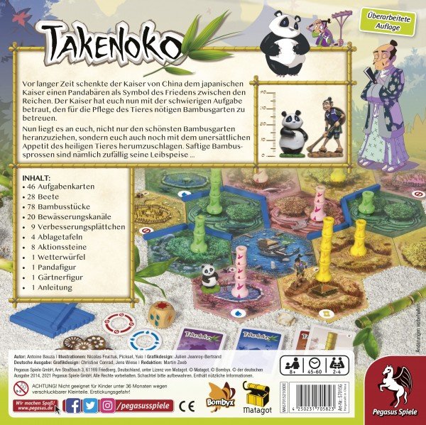 EAN 4250231705823 - Pegasus Spiele Takenoko Juego de mesa Familia imagen 4
