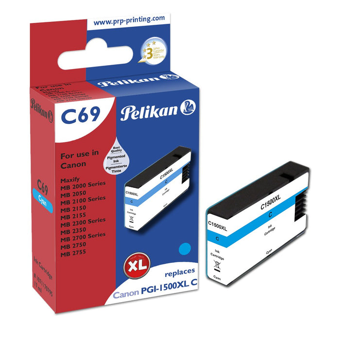 EAN 4018474707956 - Pelikan C69 Cyan cartucho de tinta 1 pieza(s) Compatible Alto rendimiento (XL) Cian imagen 1