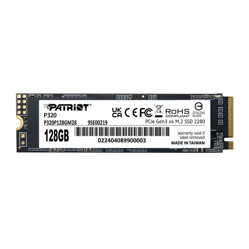 EAN 4711378427592 - Patriot Memory P320 128 GB M.2 PCI Express 3.0 NVMe imagen 1